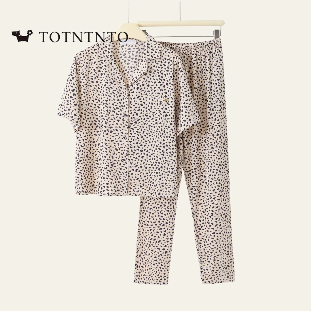 TOTNTNTO土田朵睡衣女士家居服套装琥珀流光入秋睡衣-57