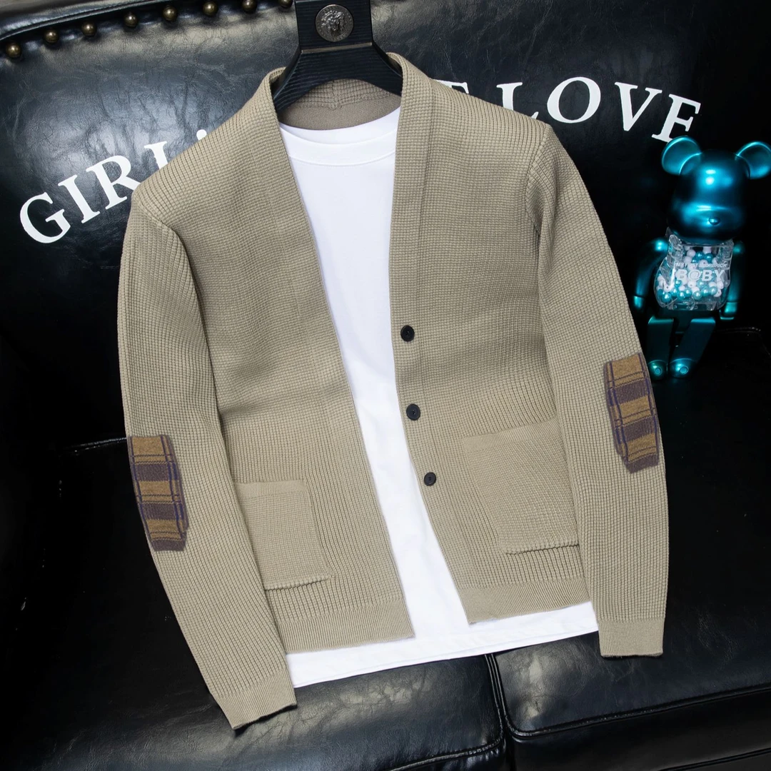 欧货时尚2025新款毛衣针织男士开衫套头春秋针织衫时尚韩版毛衣