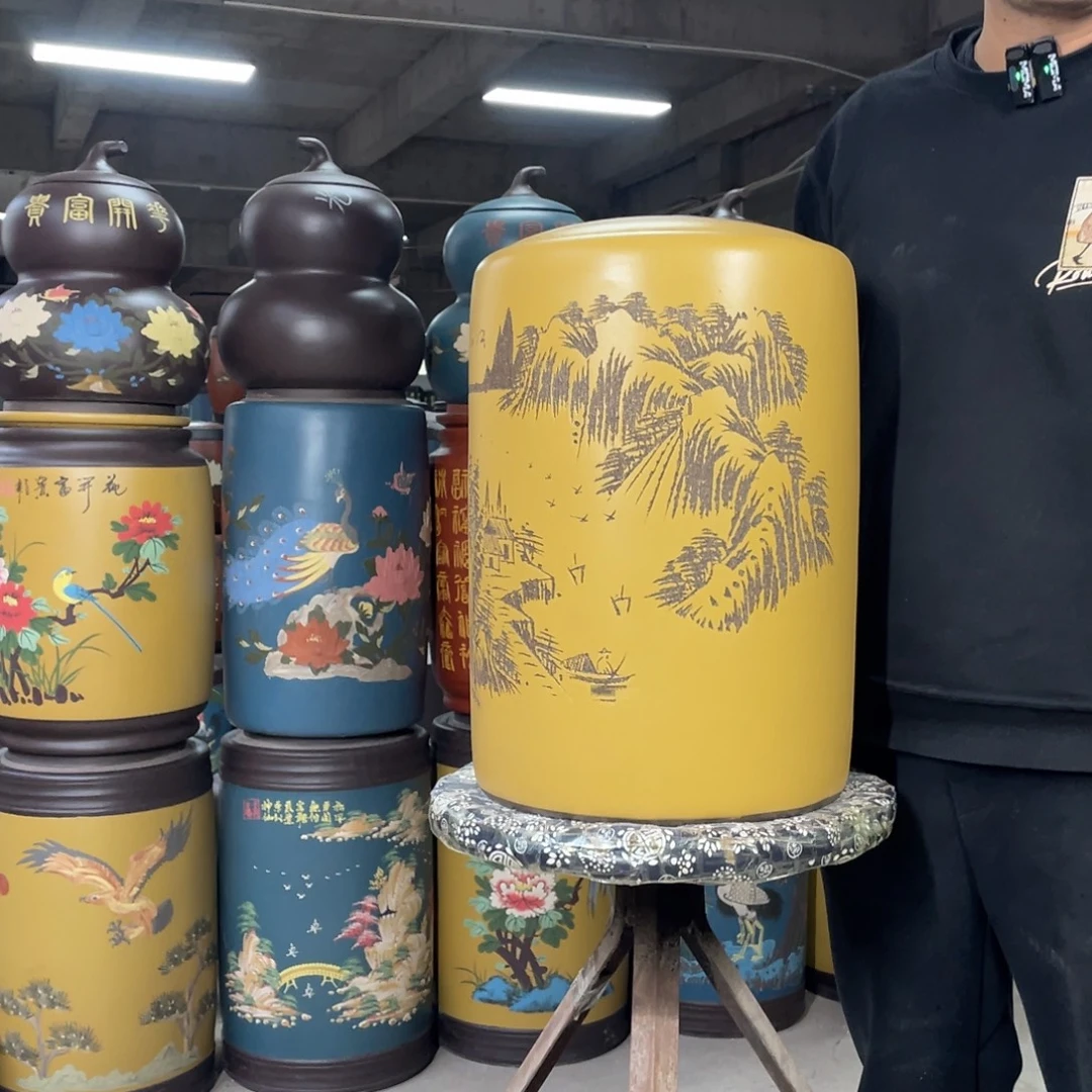 宜兴原矿紫砂茶叶罐