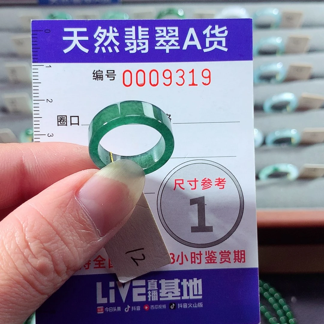 翡翠未镶嵌戒指12号