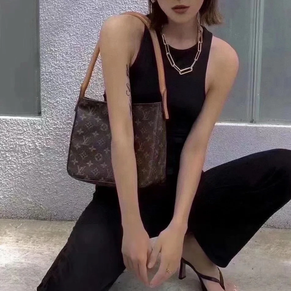 修复品618392/LouisVuitton/路易威登中号looping配皮换新