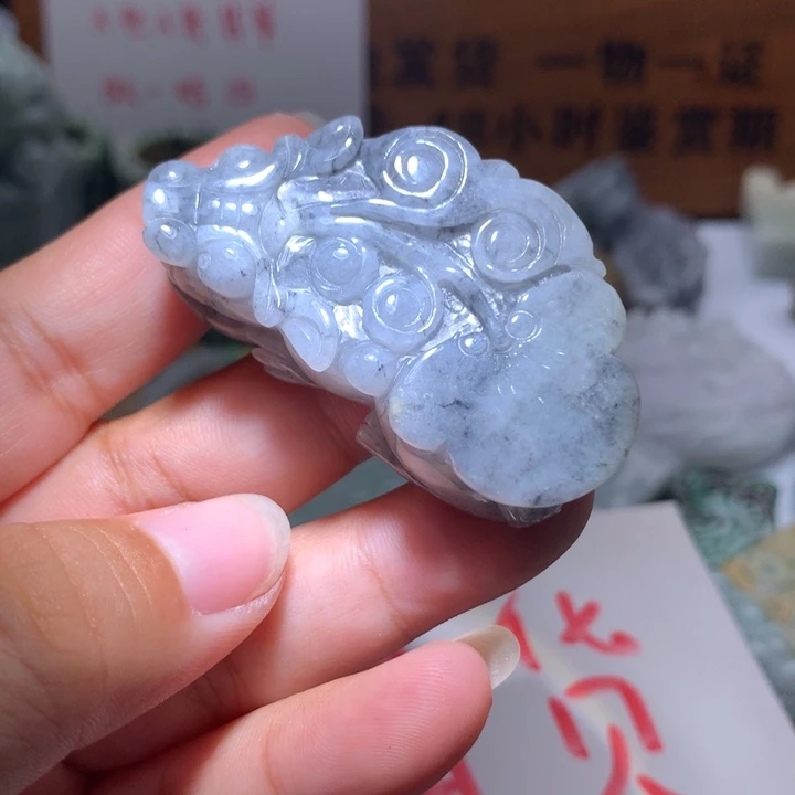 翡翠未镶嵌颈饰保真天然A货翡翠