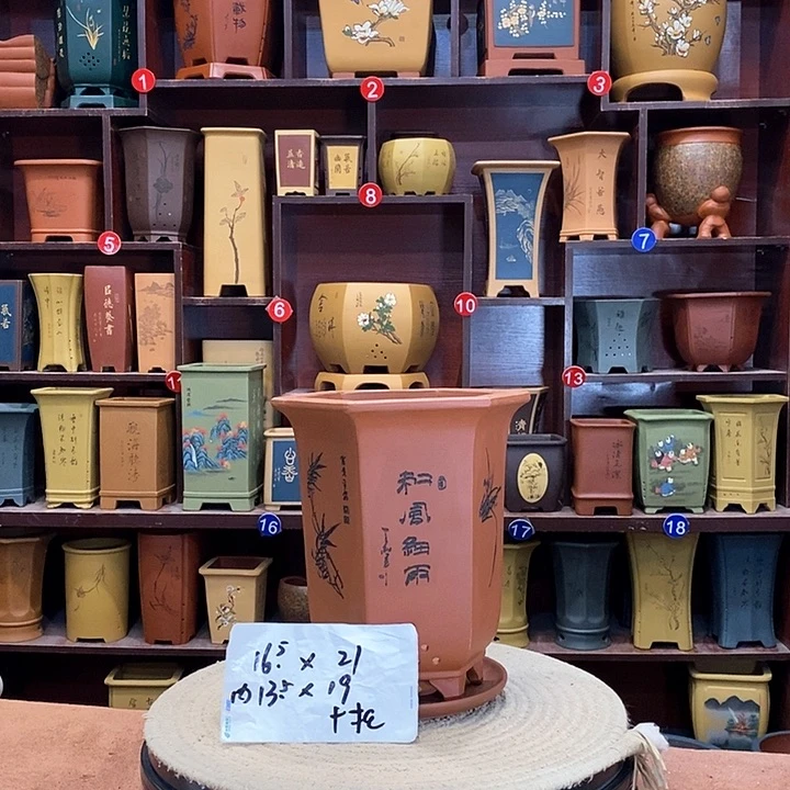 紫砂花盆紫砂花盆