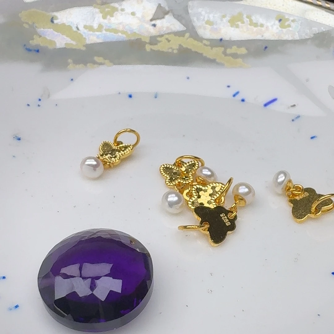 紫晶银S925镶嵌颈饰紫水晶925镶嵌201