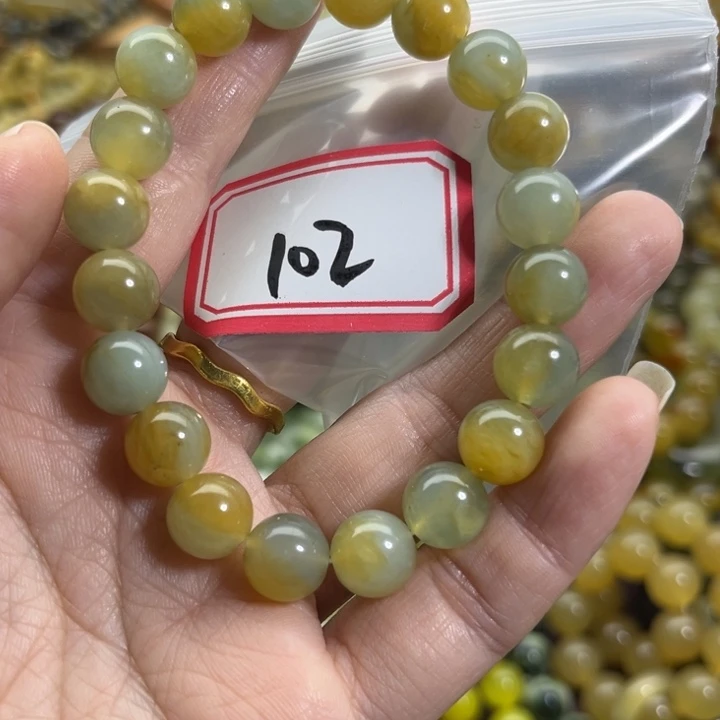 未镶嵌蛇纹石玉手链