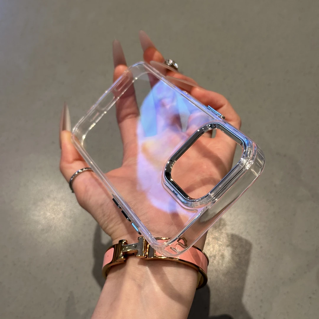 欧克里里高级感金属框适用苹果16promax手机壳小米14vivoppo华为