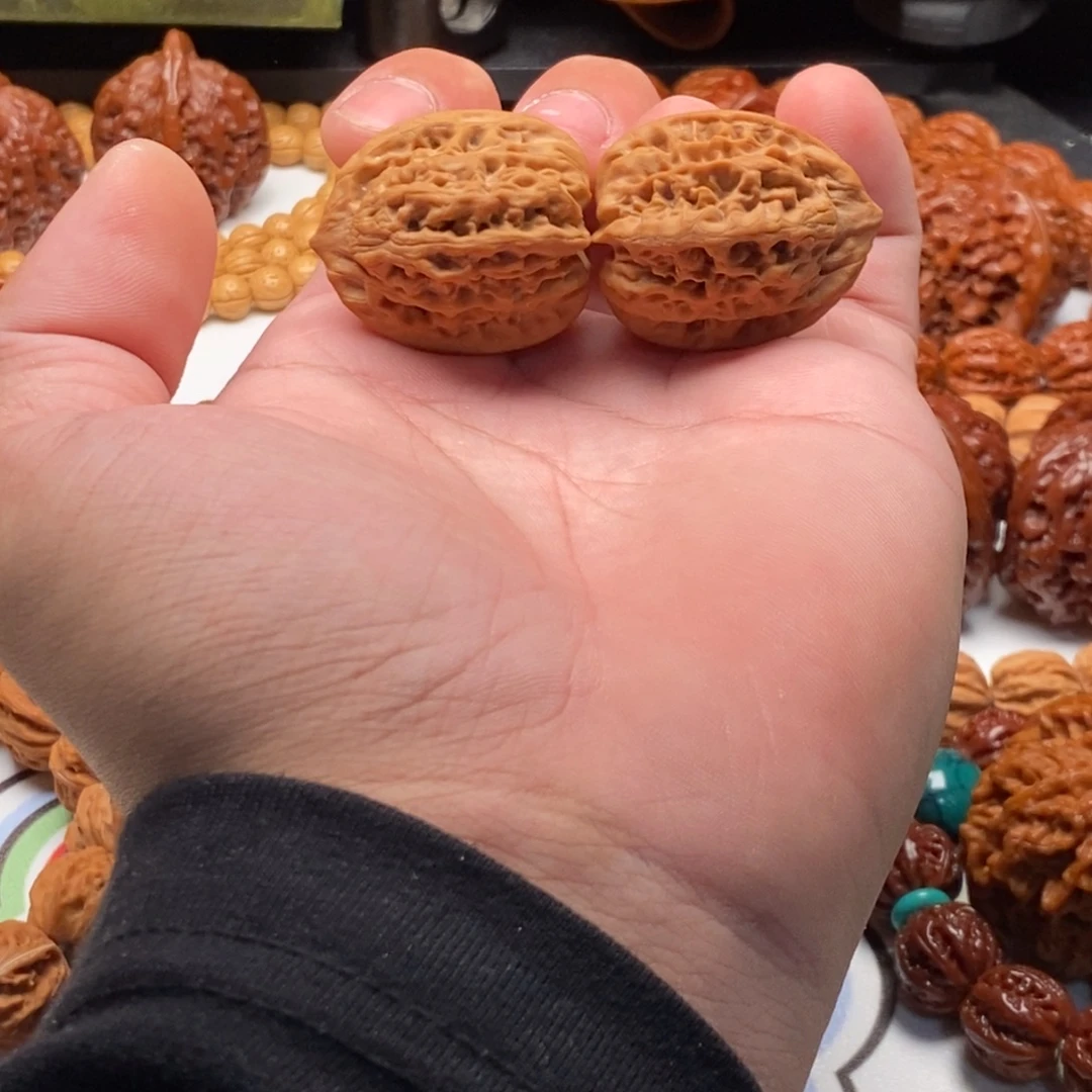 把件文玩核桃30全品盘山佛肚