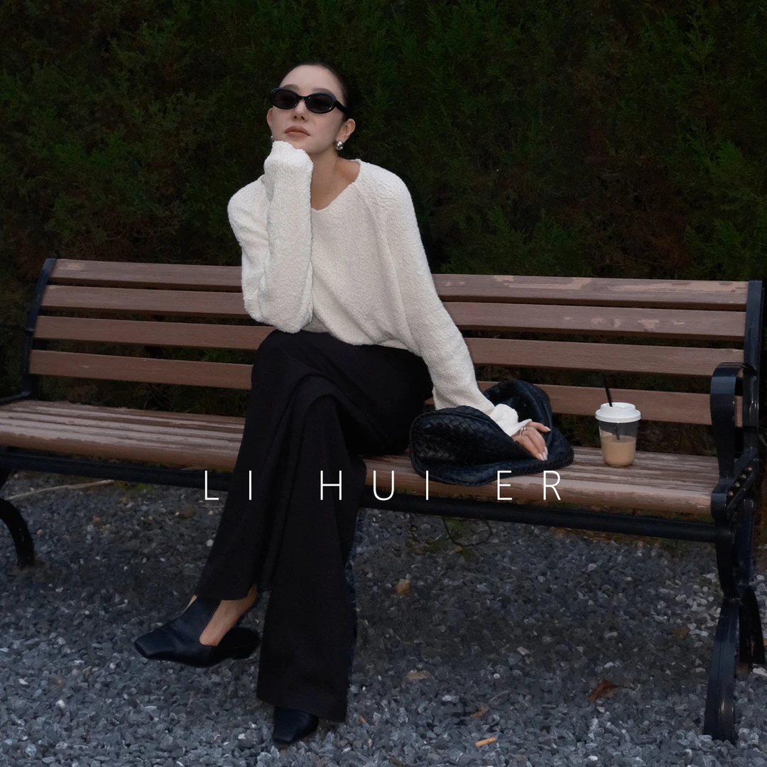 LiHuiEr李慧儿【爱尔兰雪季】长袖气质休闲设计师款上衣LL025992