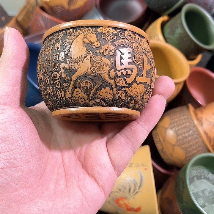 茶杯紫砂全手工紫砂主人杯