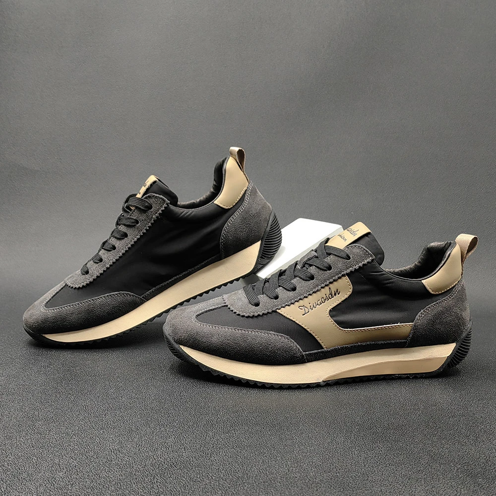 路易圣戈希夏季透气男士阿甘鞋板鞋男款潮鞋软底百搭时尚休闲鞋