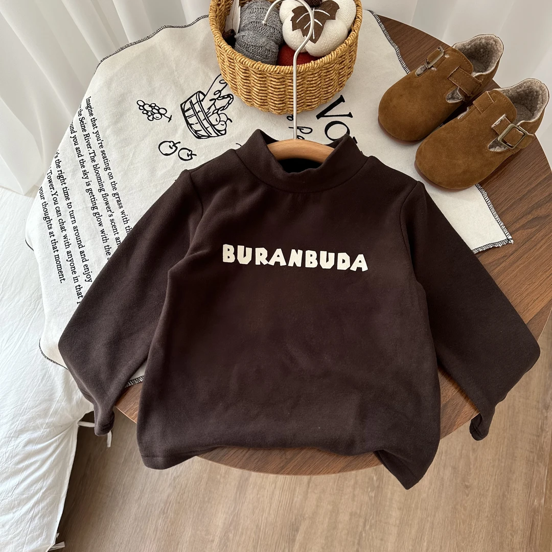 【新品】儿童T恤春秋款男童字母印花百搭打底衫BMD3601