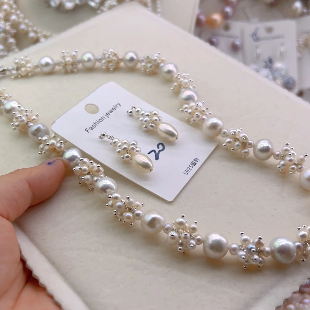 葱***云淡水珍珠未镶嵌项链