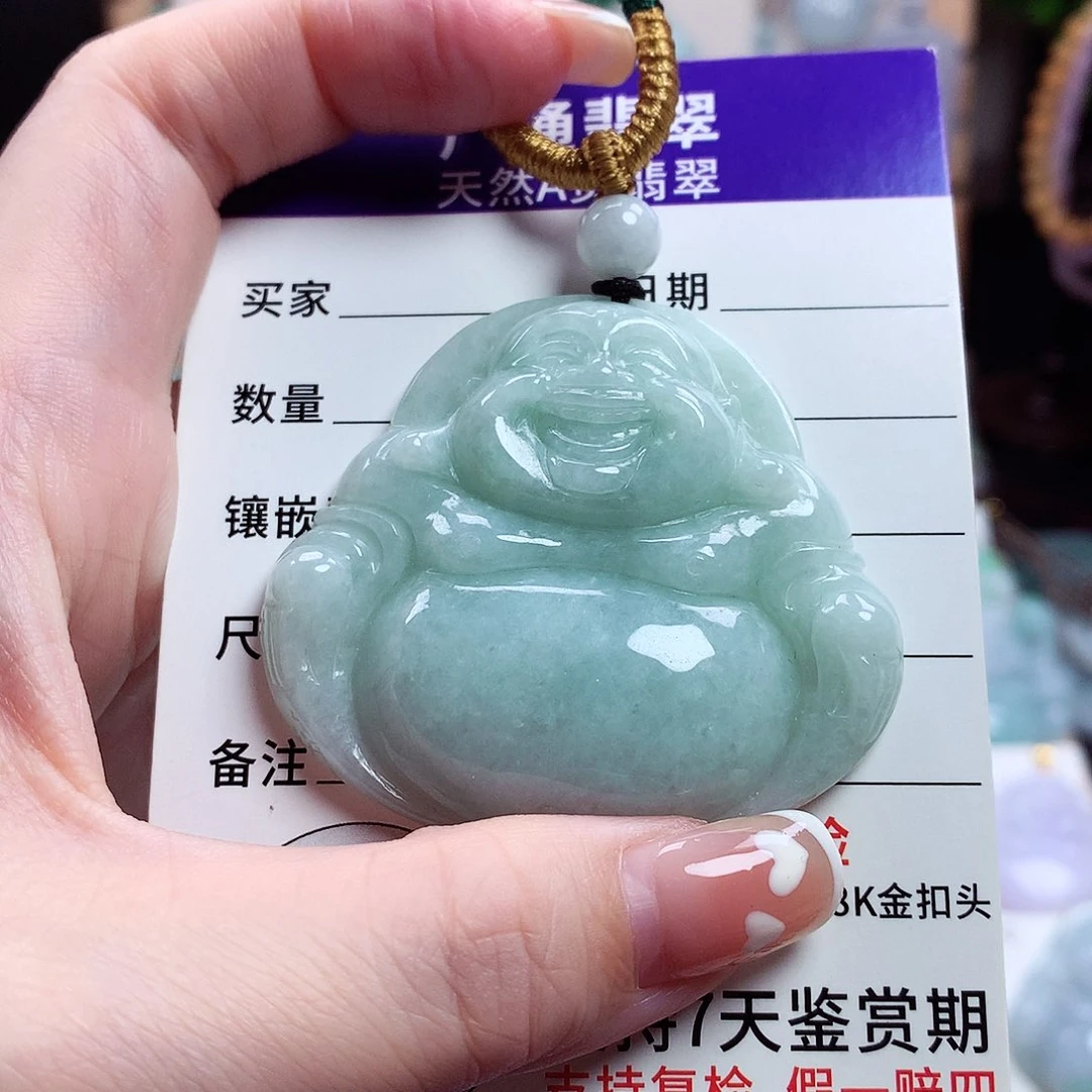 翡翠未镶嵌颈饰佛公20