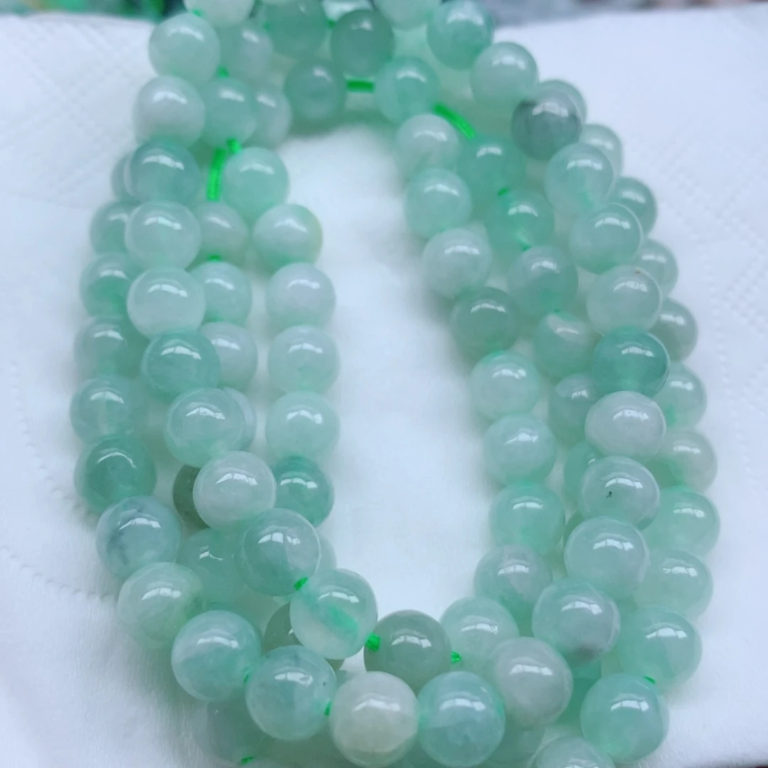 翡翠未镶嵌项链珠子1