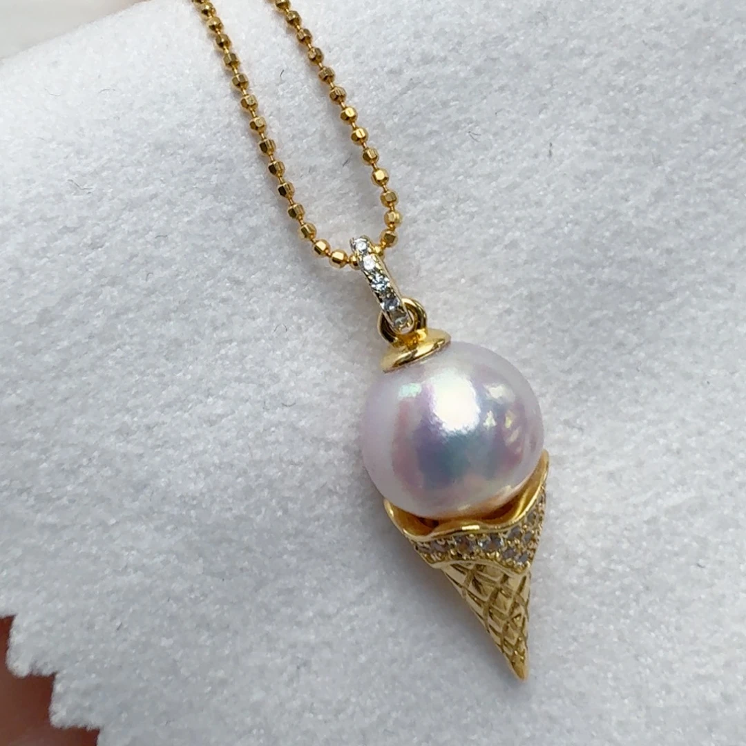 颈饰海水珍珠银S925镶嵌@@yd353