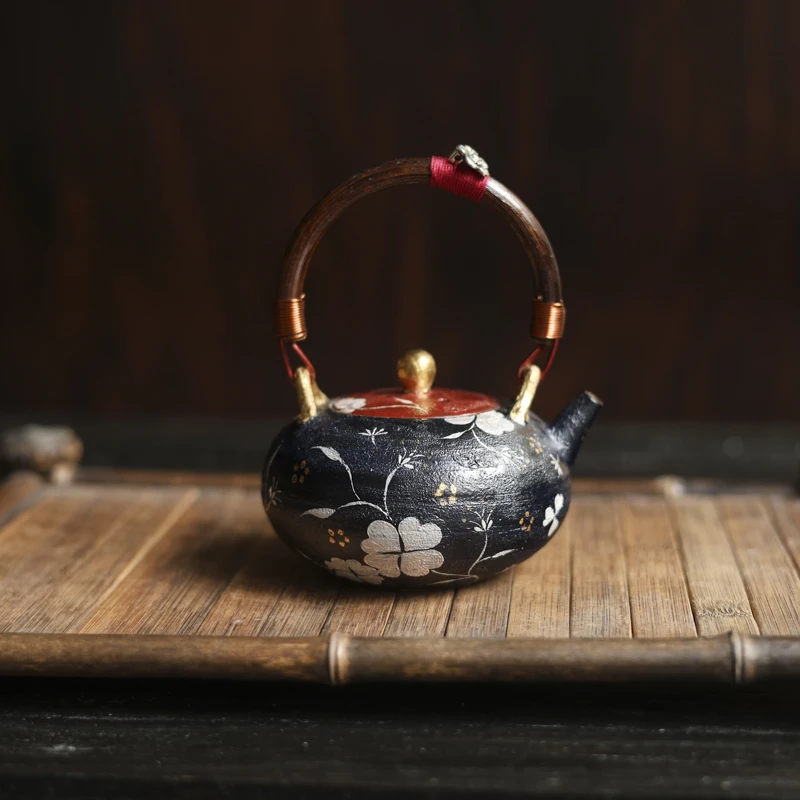 【陶珊居】四叶草-蕉白轩-提梁壶（蕉白S0656）