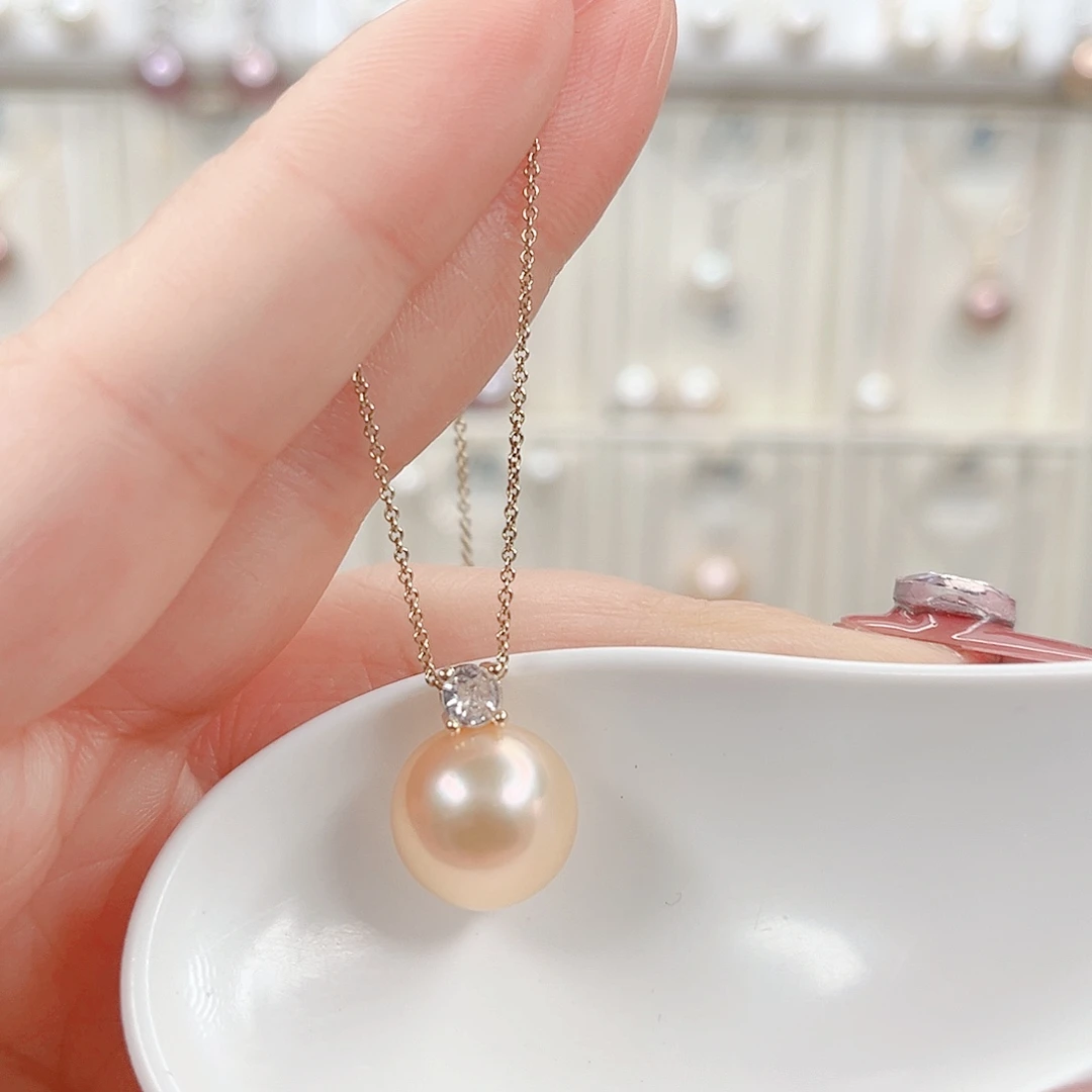 淡水珍珠吊坠(赠链)合金