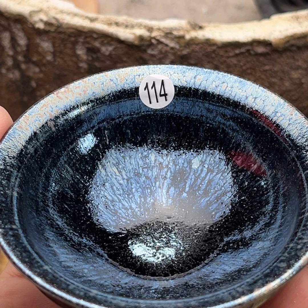 茶盏义兴龙窑坚持真柴烧微瑕