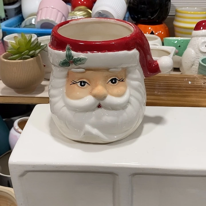摆件陶盆有孔 微瑕介意勿拍