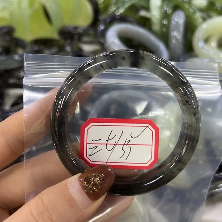 三***行蛇纹石玉未镶嵌岫玉手镯