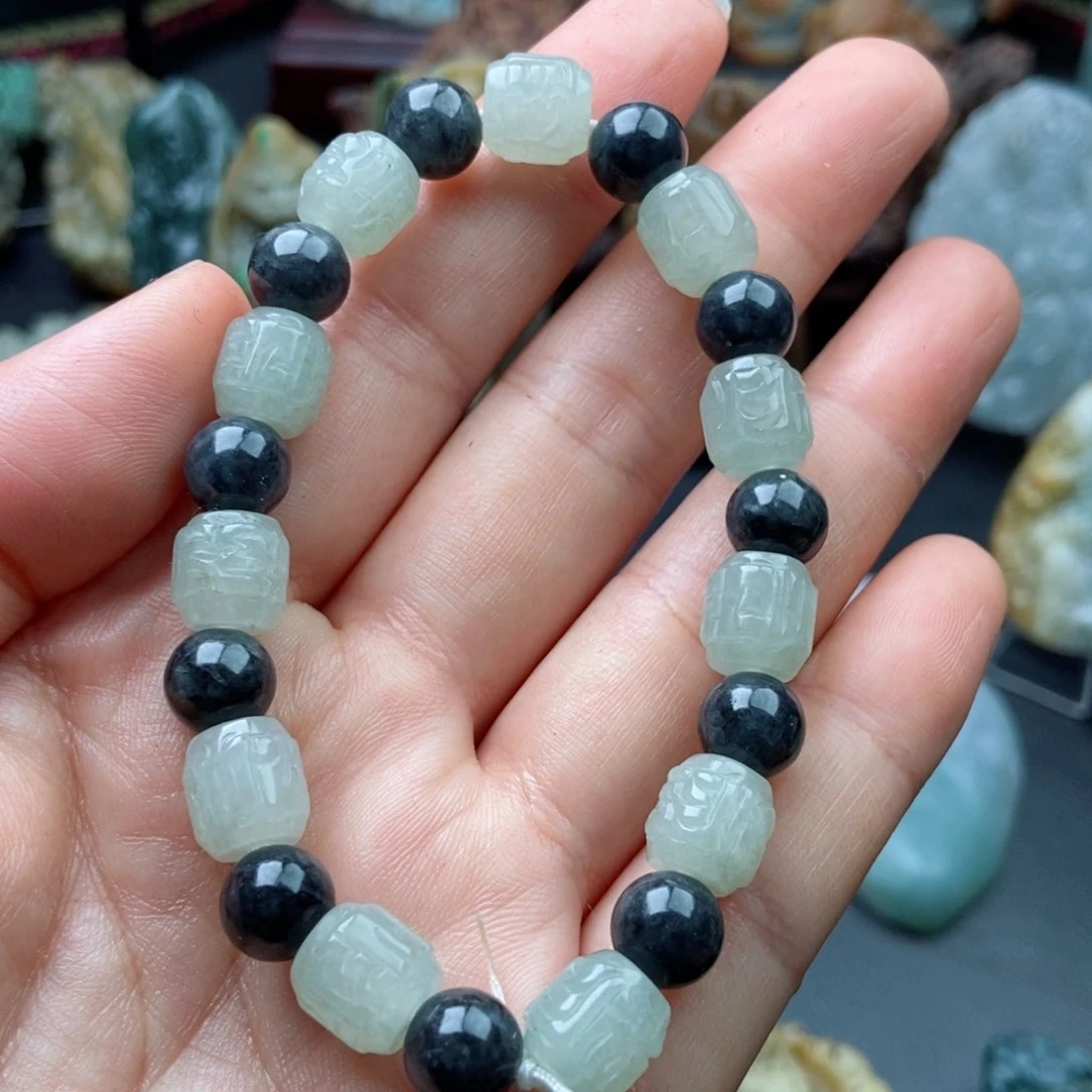 定制翡翠未镶嵌翡翠a货手串