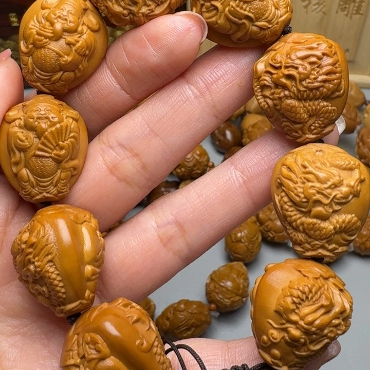 橄榄核手串/手链九龙财神