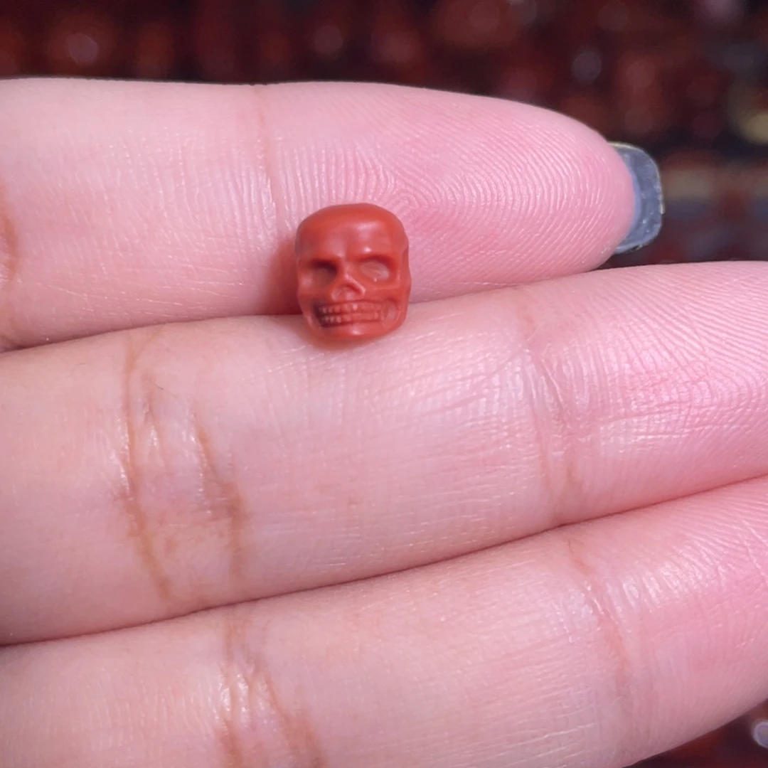 南红玛瑙未镶嵌骷髅