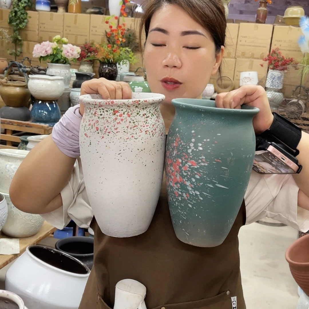 紫砂花盆高度25口径15厘米