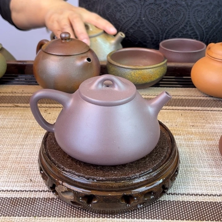 茶壶紫砂天青紫泥240cc