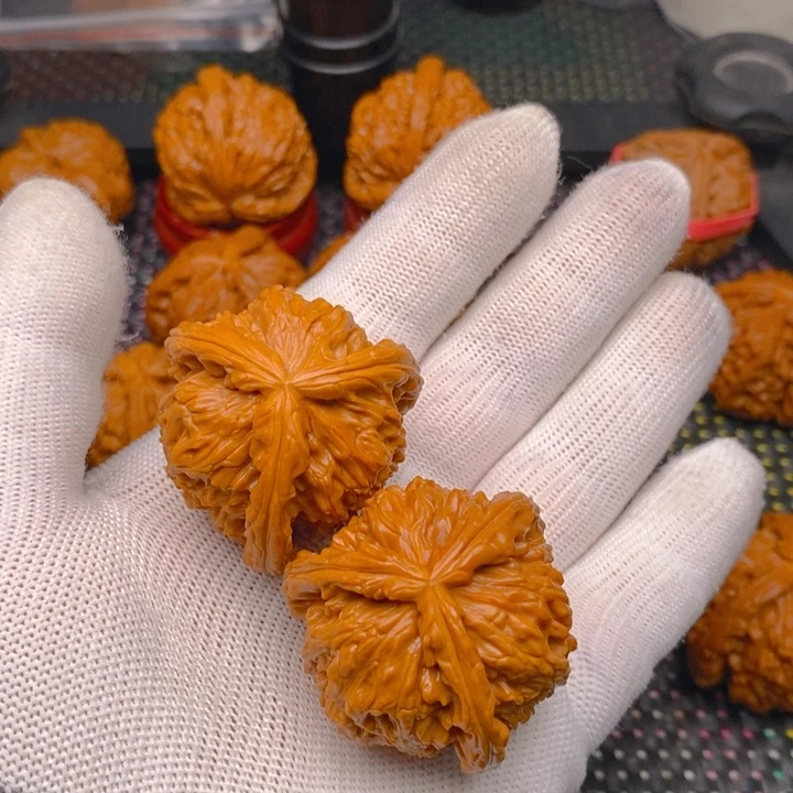 老***呆核桃手串/手链拼接白狮子2