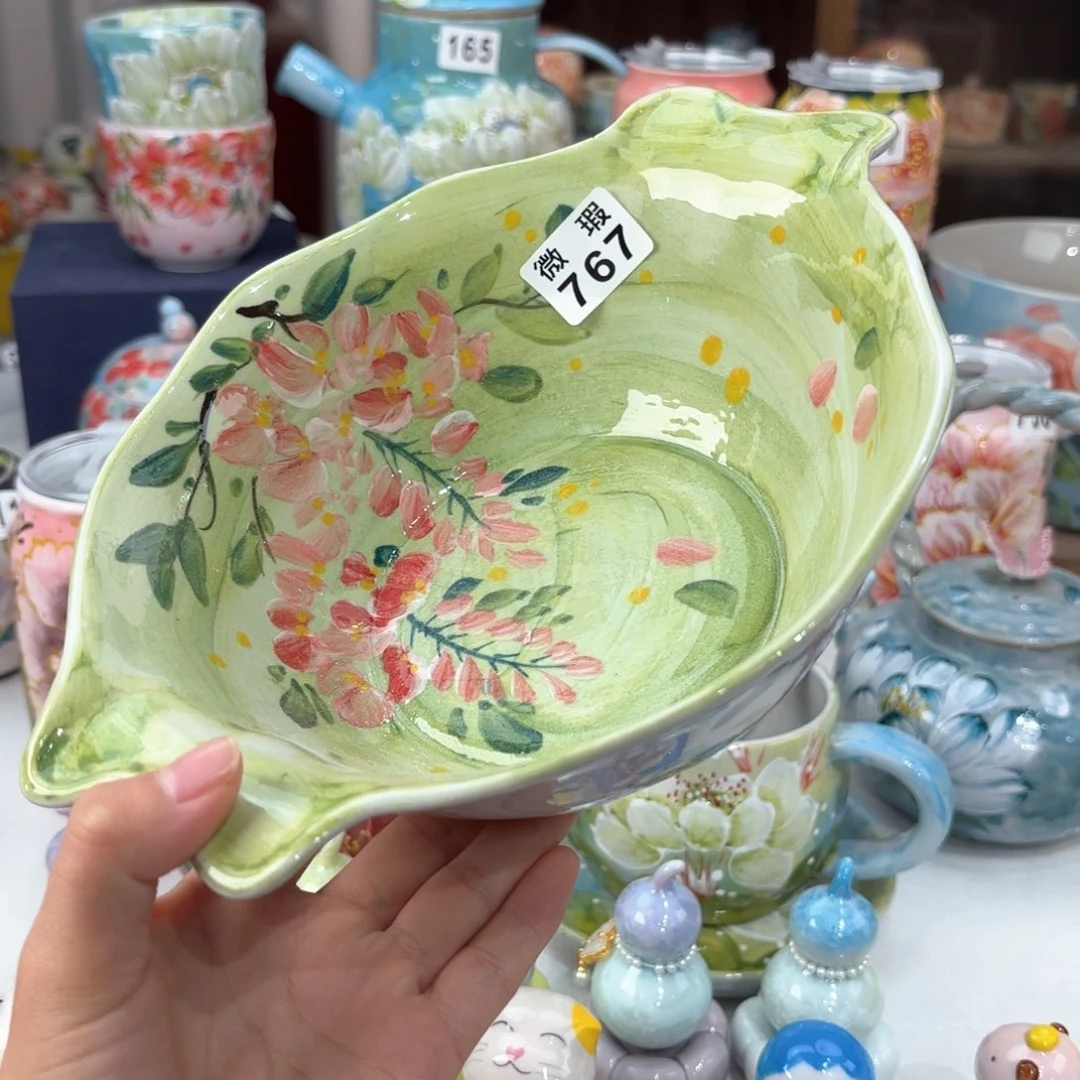 景德镇手绘高温釉下彩陶瓷茶具