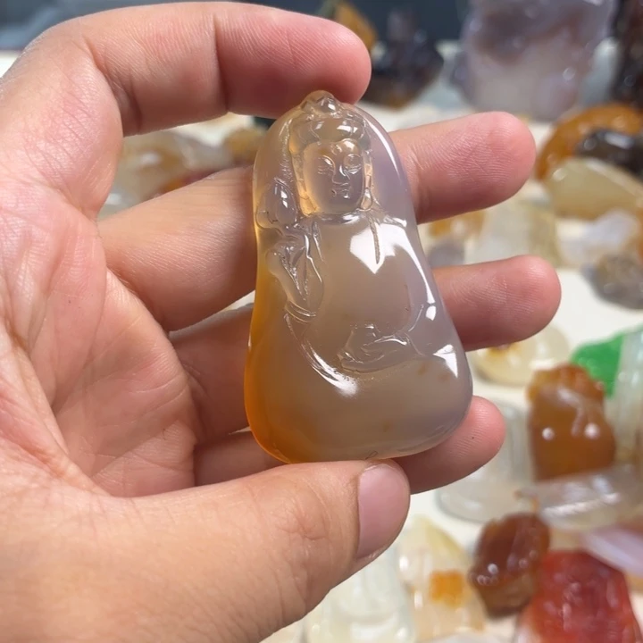玛瑙/玉髓吊坠(不含链)未镶嵌