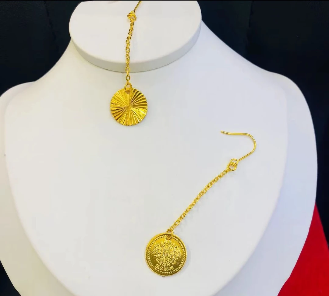 铜合金耳饰 高级感轻奢铜合金耳环长款tagga耳环004