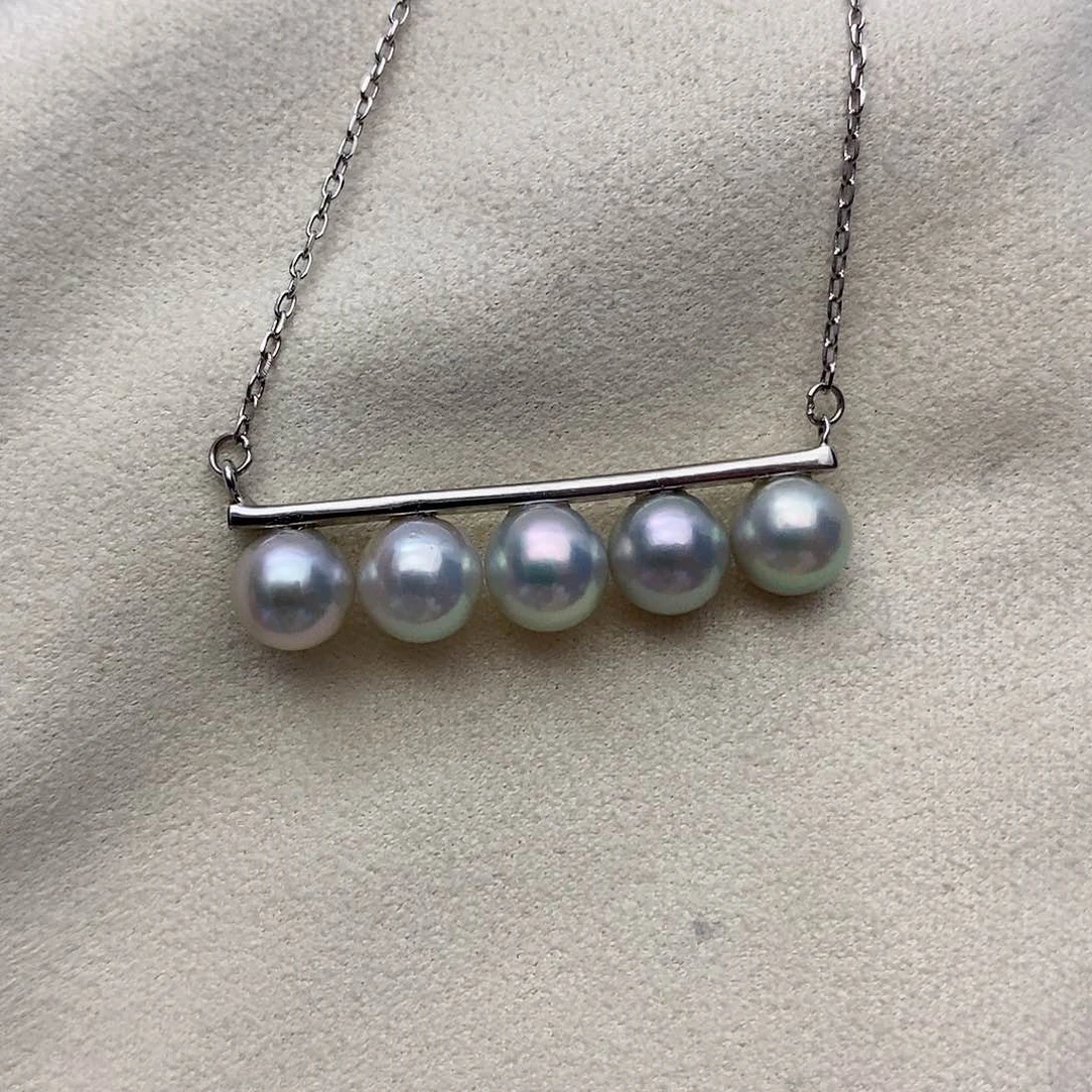 【闪购商品】海水珍珠银S925镶嵌颈饰