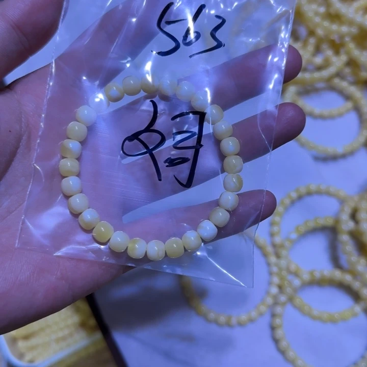 手链琥珀未镶嵌文****来蜜蜡
