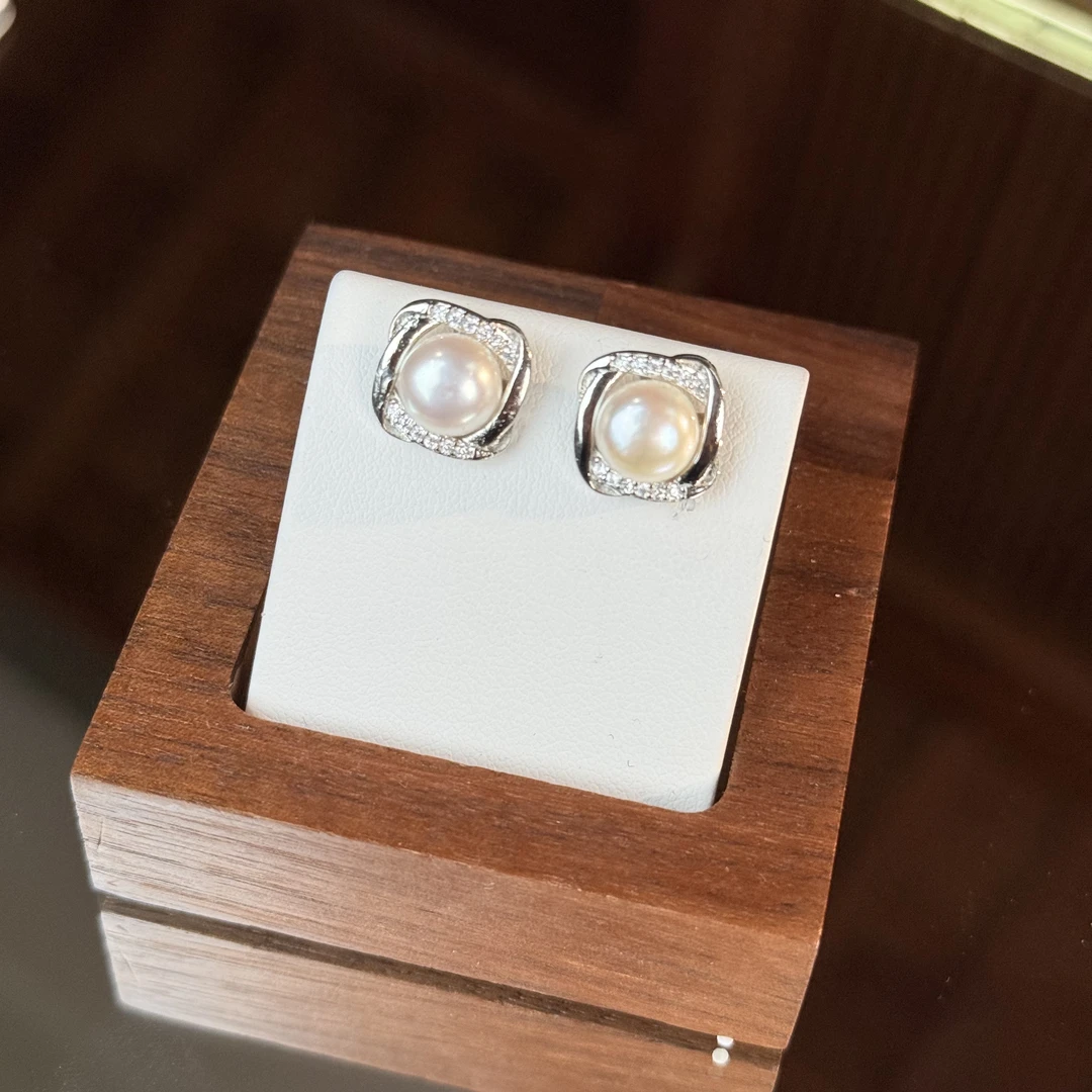 【珍珠方糖】面包珠耳钉面小仙多样性发其一