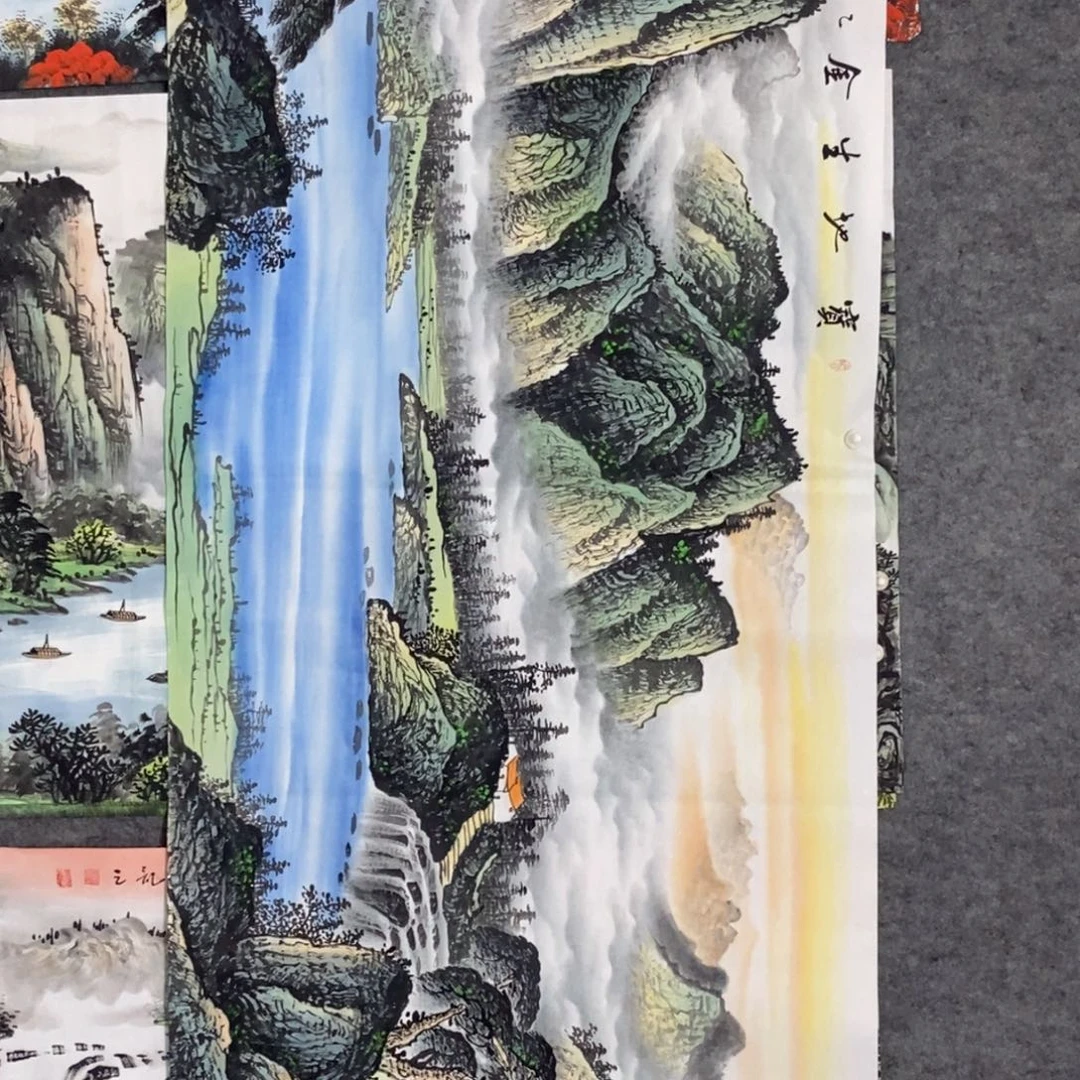 国画六尺精品高货山水画画