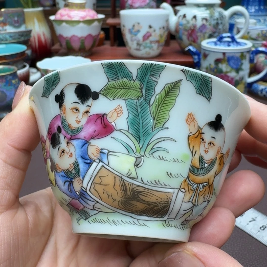 瓷片景德镇仿古手工制作精品展示
