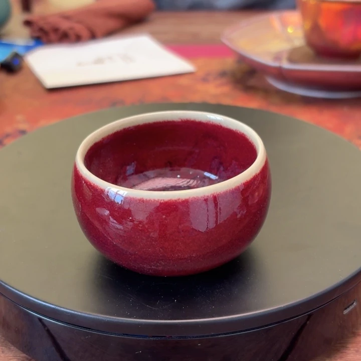001钧瓷禅定杯 茶器工艺作品