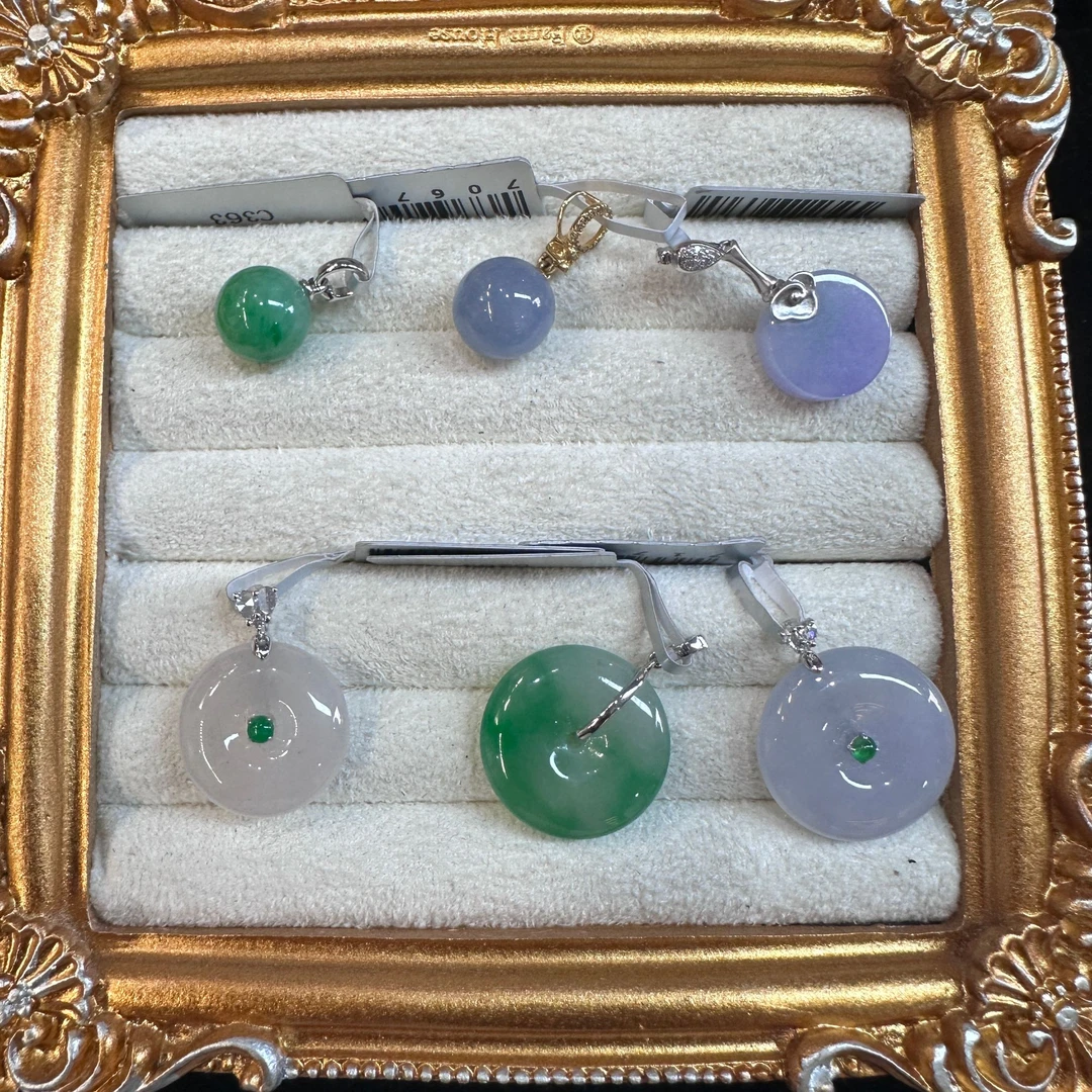 【彩虹盘】翡翠-18K金镶嵌-多样性发一件KZM004|CXQ21