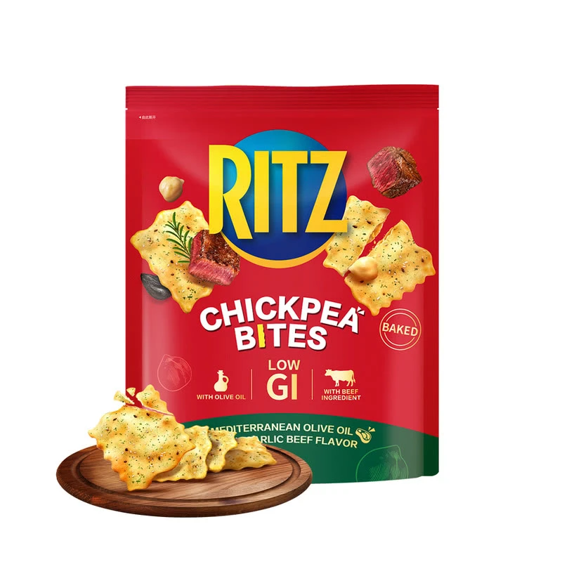 山姆会员商店代购乐之鹰嘴豆脆片400g橄榄油黑蒜牛肉味饼干