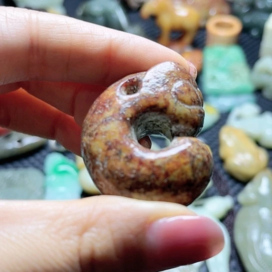 白玉菩提吊坠摆件