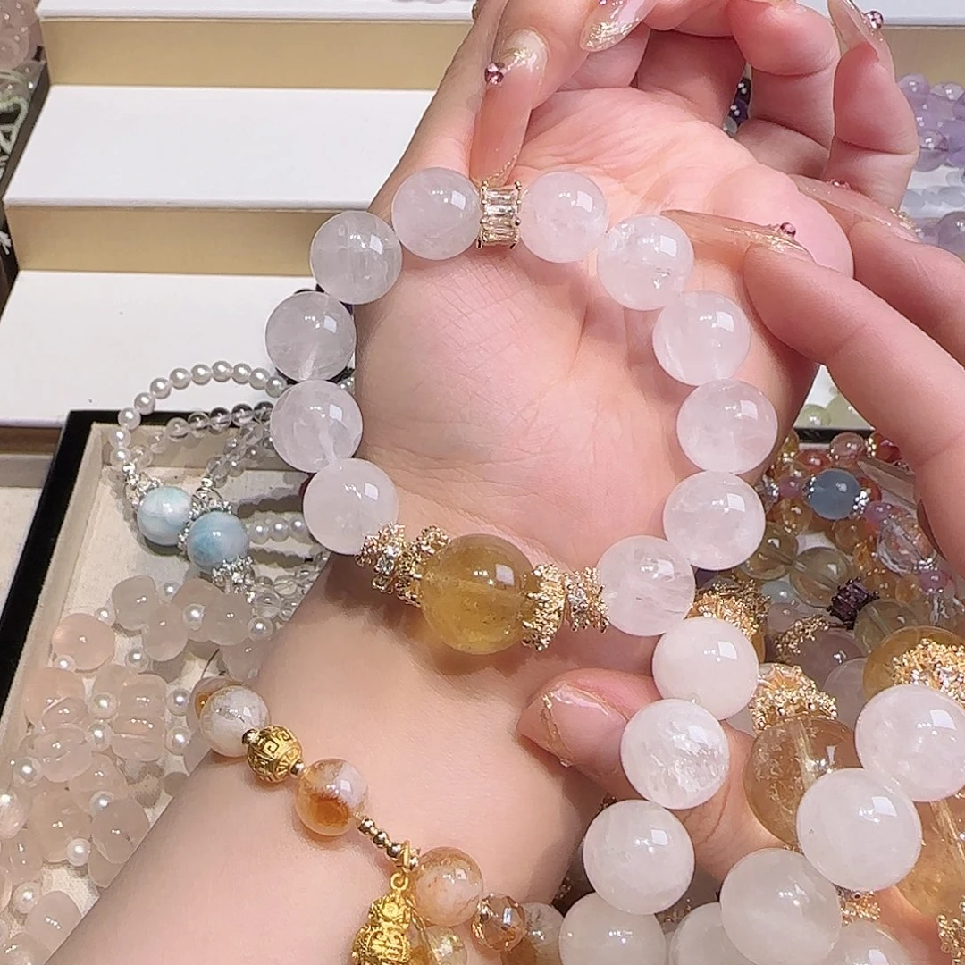 水晶手链未镶嵌吧