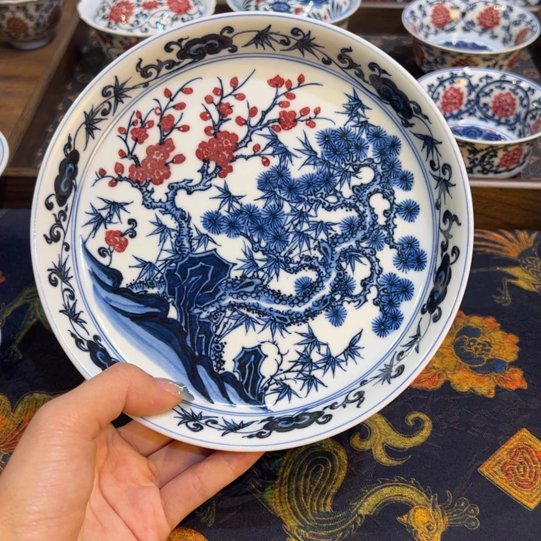 陶瓷摆件景德镇陶瓷茶器百宝箱