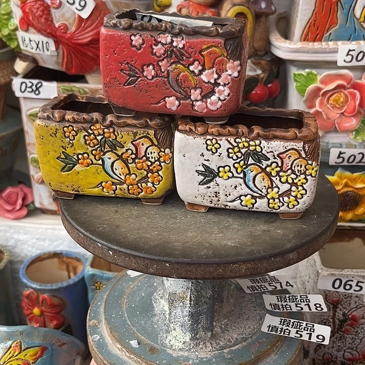 粗陶材质多肉花盆