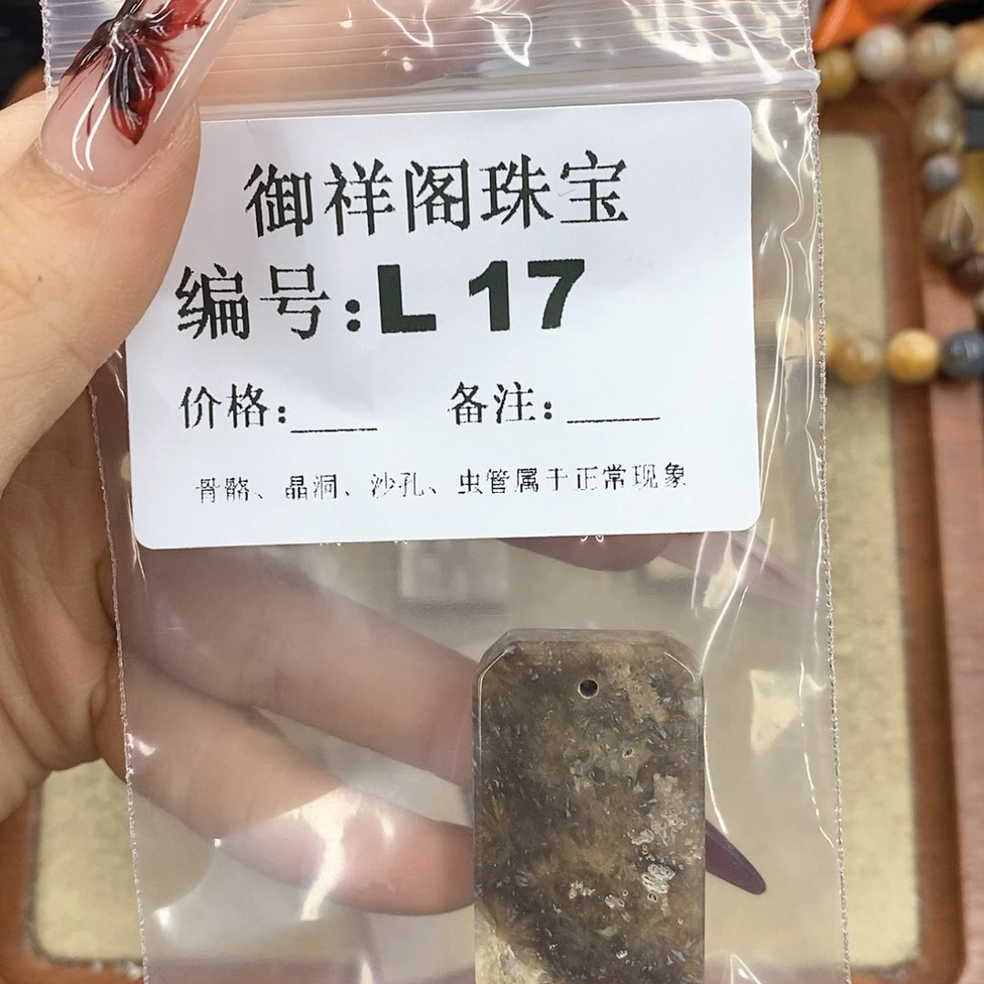 硅化珊瑚（珊瑚玉）颈饰未镶嵌飘