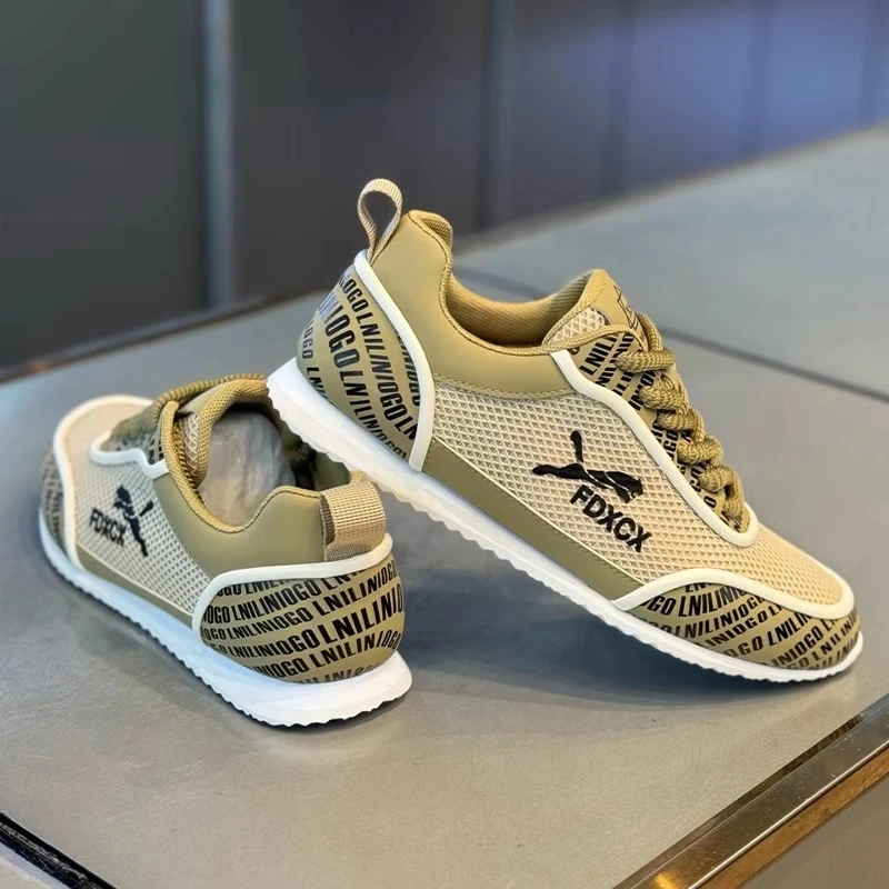 卡汐沐『精品』!新款透气网面运动鞋休闲低帮时尚百搭轻便软底男鞋