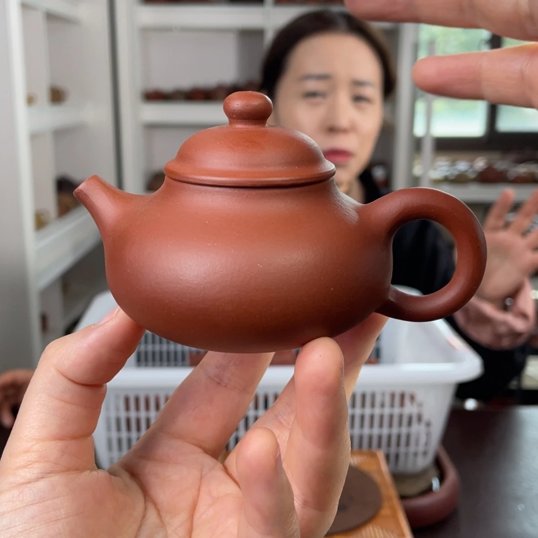 紫砂茶壶红清水小容天100cc