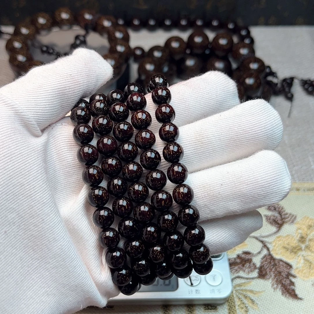 檀香紫檀（小叶紫檀）0.8 108颗 爆星