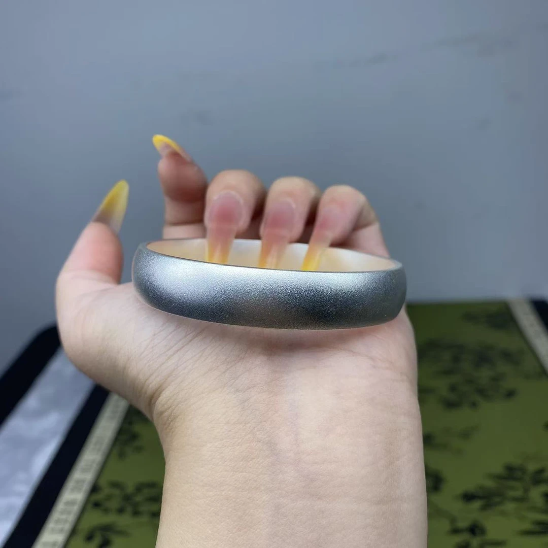 足银手镯  31号  宽版轮胎闭口